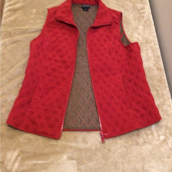 NTCO Nomadic Traders Quilted Microsuede Zip Front Vest Size Small - Picture 5 of 7
